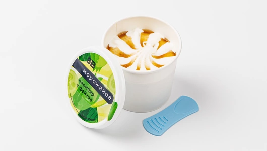 Мороженое пломбир с фейхоа