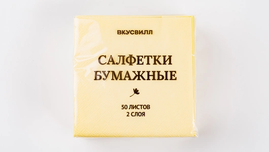 Салфетки бумажные 2 слоя, 50 шт, в ассортименте Салфетки бумажные 2 слоя, 50 шт, в ассортименте