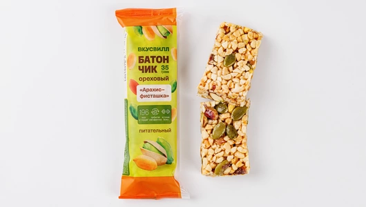 Батончик ореховый "Арахис-фисташка" Батончик ореховый "Арахис-фисташка"