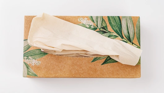 Салфетки бамбуковые в коробке, 80 л