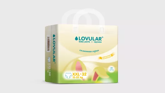 Подгузники-трусики Lovular Солнечная серия XXL 15-25 кг 32 шт