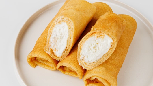 Блинчики с творогом, замороженные, ВЕС Блинчики с творогом, замороженные, ВЕС