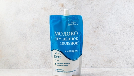 Молоко сгущенное цельное с сахаром, 280 г