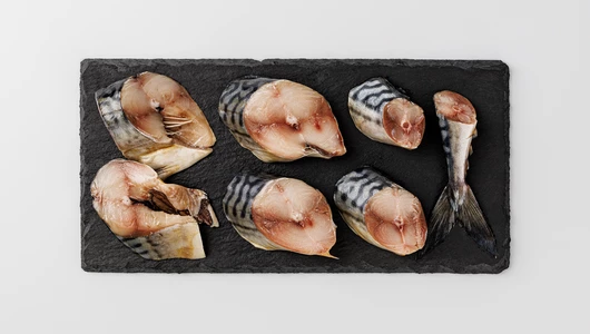 Скумбрия атлантич. соленая кусочки, 300 г Скумбрия атлантич. соленая кусочки, 300 г