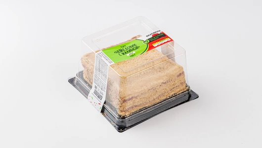 Торт "НеМедовик с малиной", веган