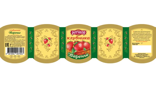 Варенье Ратибор Клубника 360 г Варенье Ратибор Клубника 360 г