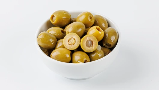 Оливки зеленые фаршированные лимоном, ж/б