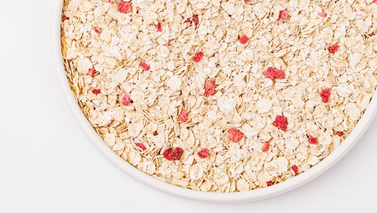 Каша овсяная безмолочная детская с малиной