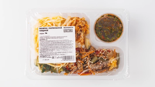 Пибимпаб с маринованной говядиной Пибимпаб с маринованной говядиной