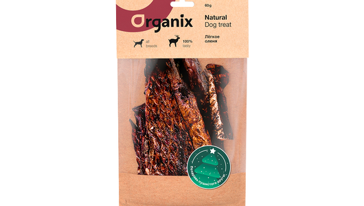 Organix лакомства Премиум лакомство легкое оленя,60г