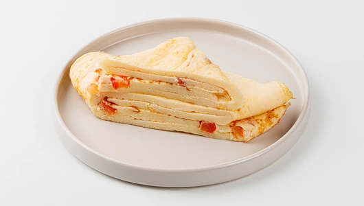 Омлет с томатами и моцареллой Омлет с томатами и моцареллой