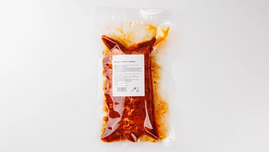 Ребрышки свиные в маринаде, вес