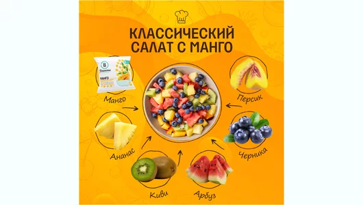 Манго Планета Витаминов замороженное 300 г Манго Планета Витаминов замороженное 300 г