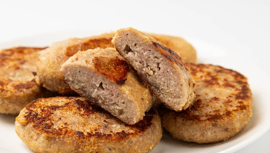 Биточки из говядины и курицы, зам.