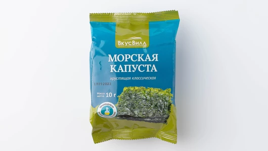 Морская капуста хрустящая классическая, 10 г Морская капуста хрустящая классическая, 10 г