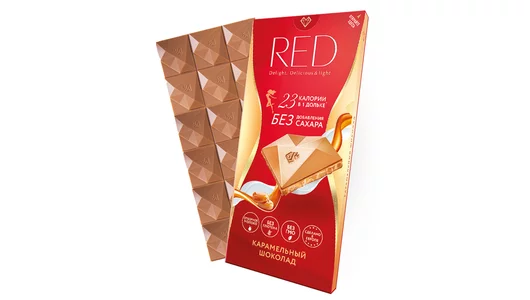 Шоколад молочный Red Карамельный без сахара 85 г