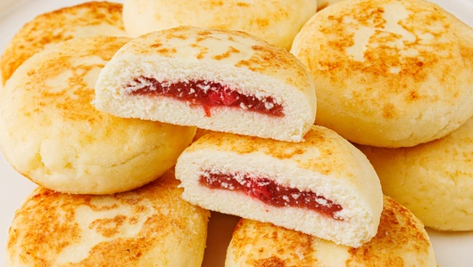 Сырники с клубничной начинкой, зам., 600 г