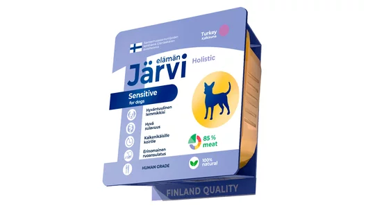 Влажный корм Jarvi Holistic мясной паштет для собак всех пород с чувствительным пищеварением с индейкой, 100 г