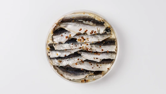 Килька балтийская филе на коже в масле с пряностями, 180 г