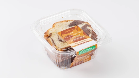 Кекс " Домашний" с какао, нарезка