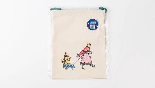 Мешочек для подарков "Принцесса с котиком"