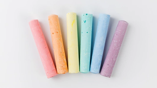 Мелки цветные для рисования, 6 шт