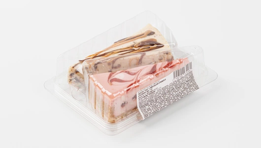 Чизкейк "Пара" с шок. крошкой и клубникой зам. 2 шт