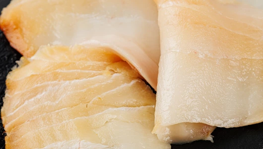 Масляная рыба холодного копчения ломтики, 100 г