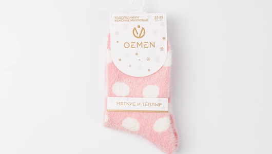 Носки женские "Пушистые", р.23-25