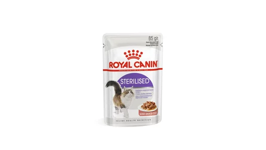 Royal Canin паучи Для стерилизованных взрослых кошек, кусочки в соусе, Sterilised