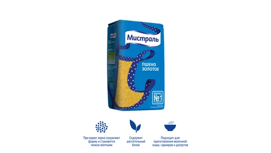 Пшено Мистраль Золотое 900 г
