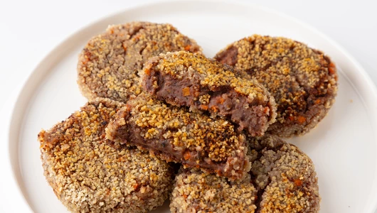 Котлеты из красной фасоли с грибами, зам.