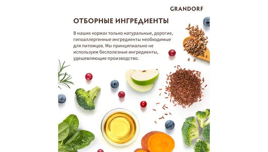 Корм сухой Grandorf 4 мяса с пробиотиками для собак мини-пород 3 кг Корм сухой Grandorf 4 мяса с пробиотиками для собак мини-пород 3 кг