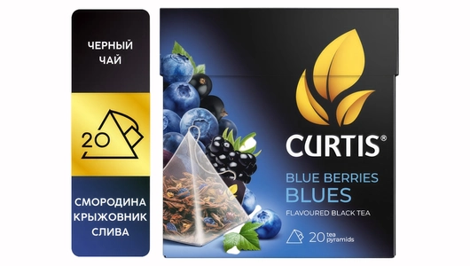 Чай черный Curtis Blue Berries Blues пирамидки 20х1,8 г Чай черный Curtis Blue Berries Blues пирамидки 20х1,8 г