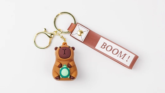 Капибара с рюкзачком, брелок, в ассортименте