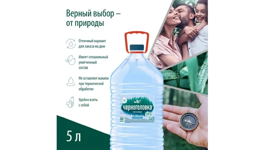 Вода питьевая Черноголовка негазированная пэт 5 л