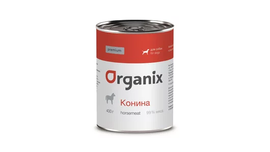 Organix консервы Монобелковые премиум консервы для собак, с кониной
