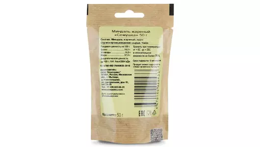 Миндаль жареный Семушка 50 г