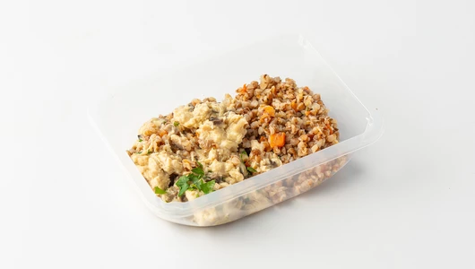 Гречка с жюльеном