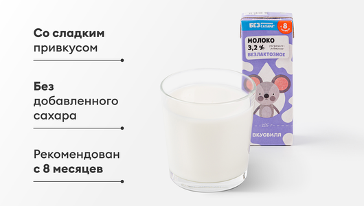 Молоко детское безлактозное 3,2% Молоко детское безлактозное 3,2%