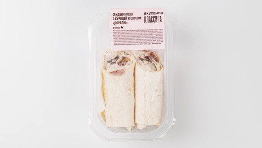Сэндвич ролл с курицей и соусом "Дор-Блю"
