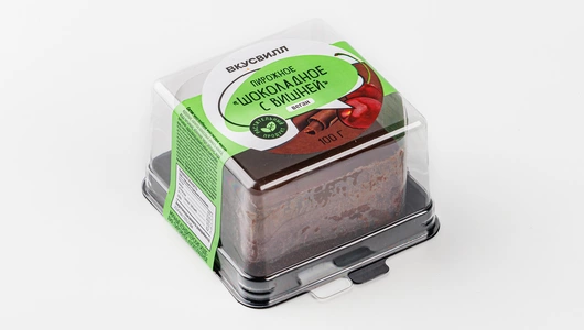 Пирожное "Шоколадное с вишней", веган