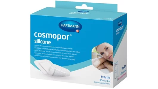 Cosmopor silicone Повязка-пластырь на рану 10 см х 8 см 5 шт
