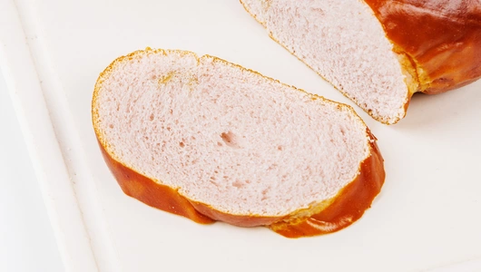 Брецель-бриошь со сладким бататом. Пекарня