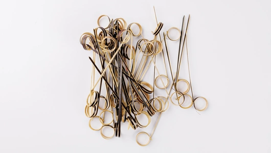 Шпажки бамбуковые в ассортименте 12 см, 50 шт