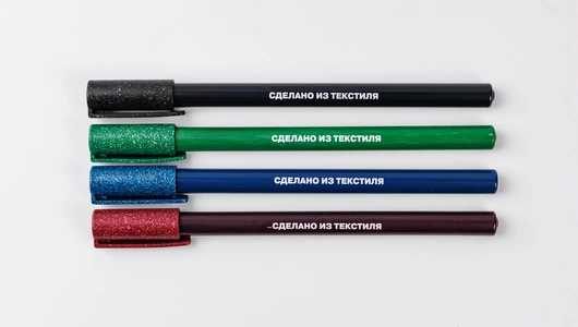 Набор ручек из переработанного текстиля