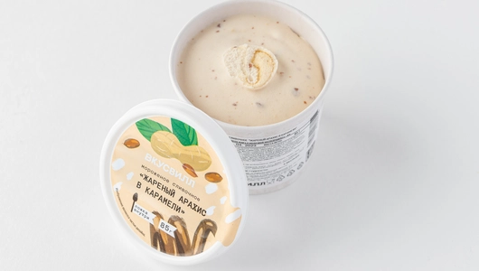 Мороженое сливочное "Жареный арахис в карамели"