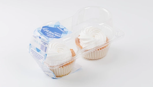 Пирожное "Корзиночки с белковым кремом", 2 шт.