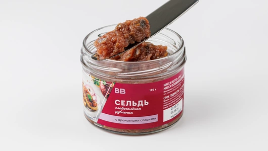 Сельдь слабосоленая рубленая с ароматными специями, 170 г