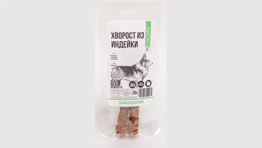 Лакомство для собак КИОКО Хворост из индейки (30 гр)